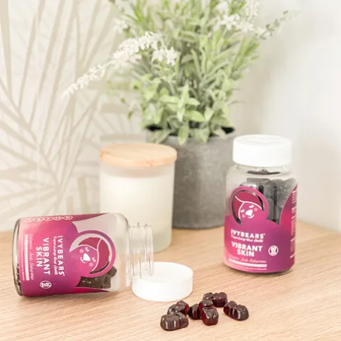 Ivybears Vibrant Skin Suplemento Vitaminico Pele Radiante E Com Brilho