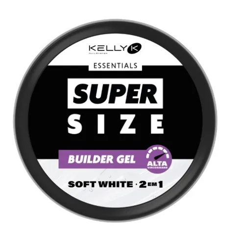 Kelly K Essentials Super Size Builder Gel Alta Viscosidade Soft White