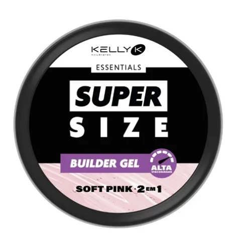 Kelly K Essentials Super Size Builder Gel Alta Viscosidade Soft Pink