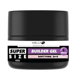 Kelly K Essentials Super Size Builder Gel Media Viscosidade Soft Pink