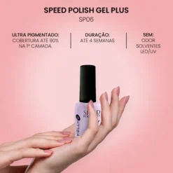 Kelly K Speed Verniz Gel Plus Kit - Os Nudes