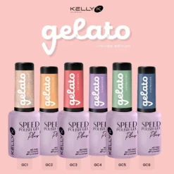 Kelly K Speed Verniz Gel Plus Coleção Gelato Gc1