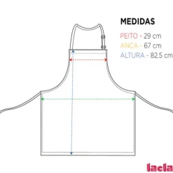 Lacla Avental Preto Liso De Barbeiro