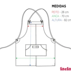 Lacla Avental Texano Jeans