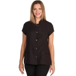 Lacla Túnica Em Microfibra Preta