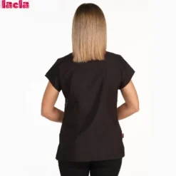 Lacla Túnica Em Microfibra Preta