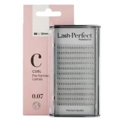 Lash Perfect C 3D Curl Extra Fine 0.07 Pre-Fanned 12Mm