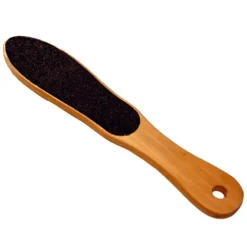 Lima Pedicure Dupla Face Cabo Médio De Madeira