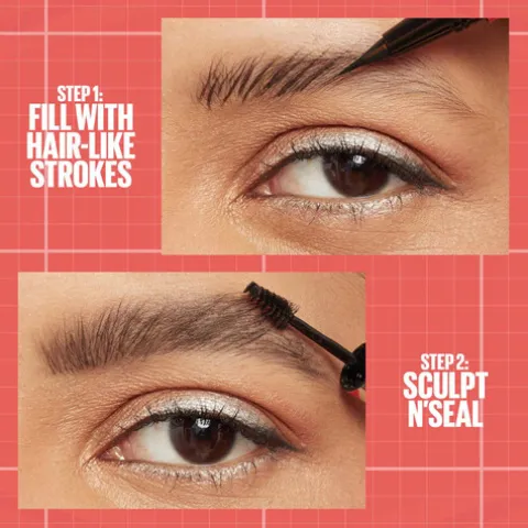 Maybelline Build-A-Brow 2 In 1 Caneta E Gel De Sobrancelhas 259 Ash Brown