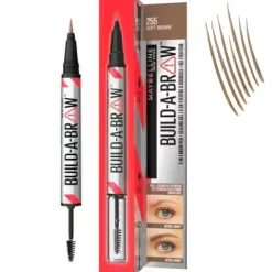Maybelline Build-A-Brow 2 In 1 Caneta E Gel De Sobrancelhas 255 Soft Brown