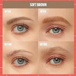 Maybelline Build-A-Brow 2 In 1 Caneta E Gel De Sobrancelhas 255 Soft Brown