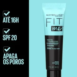 Maybelline Fit Me Matte + Poreless Spf20 Primer Matificante
