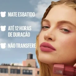 Maybelline Super Stay Teddy Tint Batom Mate 40 Petalcore