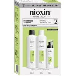 Nioxin Kit Sistema 2 Para Cabelo Natural Com Perda De Densidade