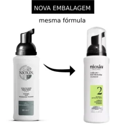 Nioxin Sistema 2 Tratamento Leave-In Para Cabelo Natural Com Perda Densidad