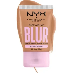 Nyx Pro Makeup Bare With Me Blur Base Líquida Efeito Blur 09 Light Medium