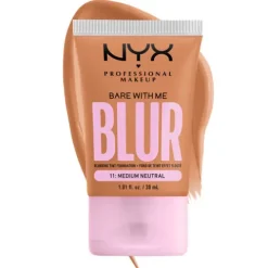 Nyx Pro Makeup Bare With Me Blur Base Líquida Efeito Blur 11 Medium Neutral