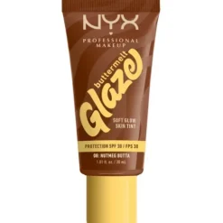 Nyx Pro Makeup Buttermelt Glaze Soft Glow Skin Tint Spf 30 - Nutmeg