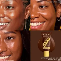 Nyx Pro Makeup Buttermelt Glaze Soft Glow Skin Tint Spf 30 - Hazelnut