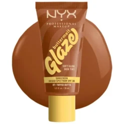 Nyx Pro Makeup Buttermelt Glaze Soft Glow Skin Tint Spf 30 - Toffee
