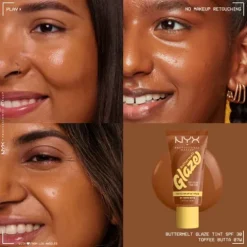 Nyx Pro Makeup Buttermelt Glaze Soft Glow Skin Tint Spf 30 - Toffee