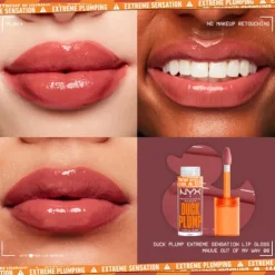 Nyx Pro Makeup Duck Plump Lip Gloss Brilho Volumizador 08 Mauve Out My Way