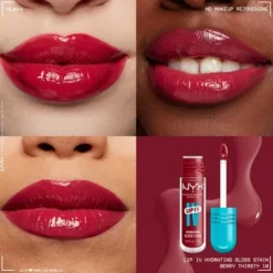 Nyx Pro Makeup Lip I.V. Hydrating Gloss Labial Hidratante - Berry Thirsty