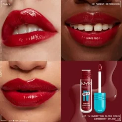 Nyx Pro Makeup Lip I.V. Hydrating Gloss Labial Hidratante - Cranberry Splas