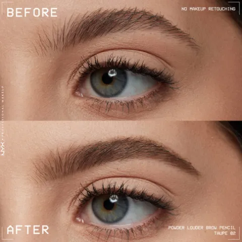 Nyx Pro Makeup Powder Louder Brow Lápis Sobrancelha 02 Taupe