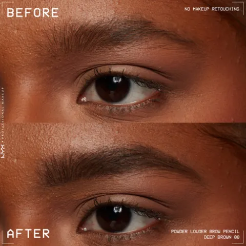 Nyx Pro Makeup Powder Louder Brow Lápis Sobrancelha 08 Deep Brown