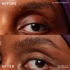 Nyx Pro Makeup The Brow Glue Gel Sobrancelha 04 Dark Brown