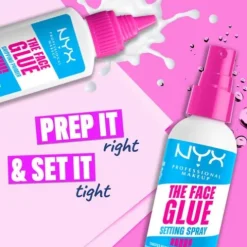 Nyx Pro Makeup The Face Glue Setting Spray Fixação De Maquilhagem