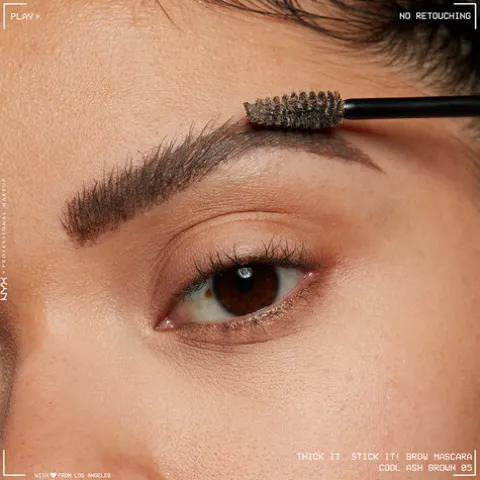 Nyx Pro Makeup Thick It Stick It Máscara De Sobrancelhas - Ash Brown