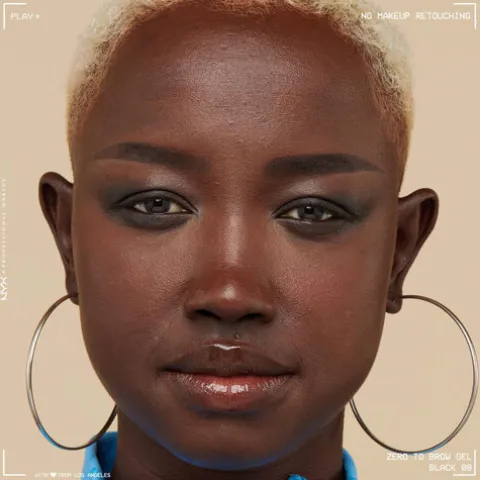 Nyx Pro Makeup Zero To Brow Gel Brow Gel Para Sobrancelha 08 Black