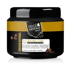 Real Natura Pro-Bomba Café Máscara Para Cabelo Danificado