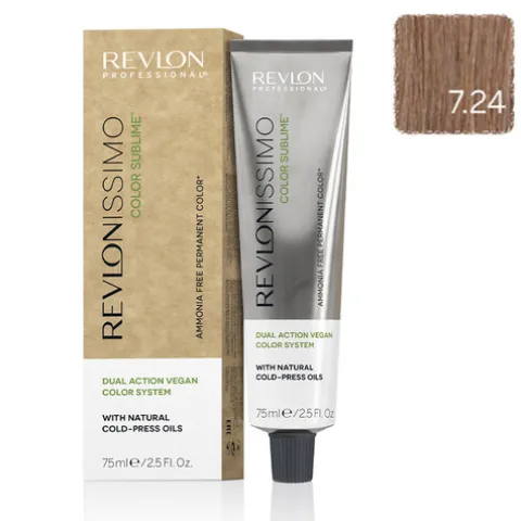Revlon Revlonissimo Color Sublime Coloração 7.24 Louro Irisado Marrom