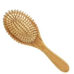 Rickiparodi Escova De Cabelo Pneumática De Bamboo Oval