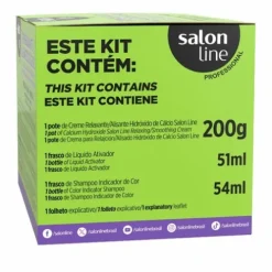 Salon Line Kit Creme Relaxante Para Cachos Definidos E Soltos
