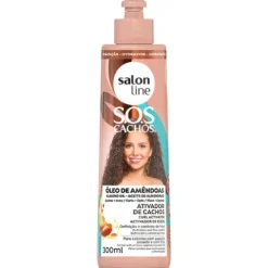 Salon Line Sos Cachos Óleo De Amêndoas Ativador De Cachos Leave-In