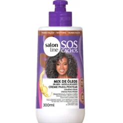 Salon Line Sos Cachos Mix De Óleos Creme De Pentear