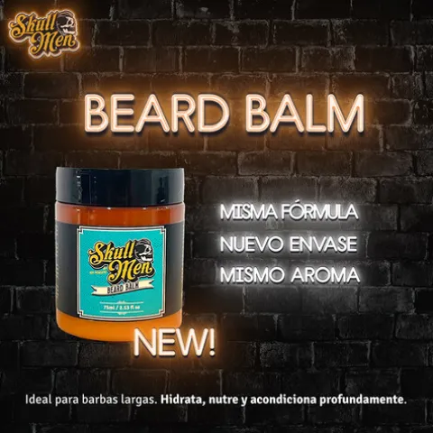 Skull Men Bálsamo Hidratante Para A Barba
