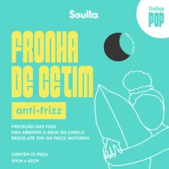 Soulta Fronha De Cetim Anti-Frizz Preta
