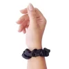 Soulta Scrunchie Elástico De Cabelo Anti Frizz De Cetim Preto