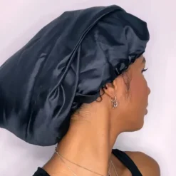 Soulta Touca Cetim Alongada Anti-Frizz Preta