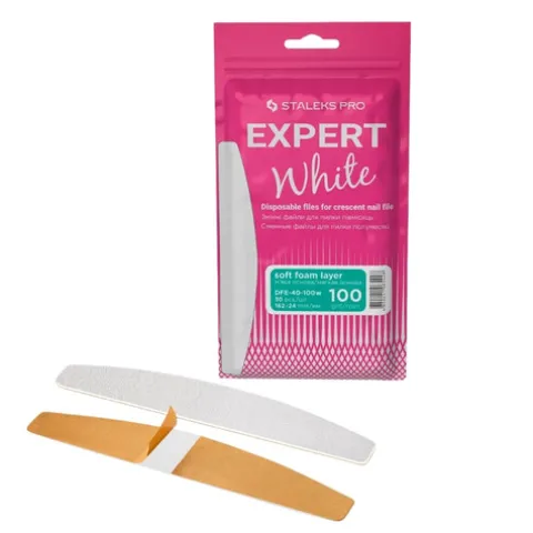 Staleks Recarga Limas Descartaveis Meia-Lua Para Lima Unhas - 100 Grit