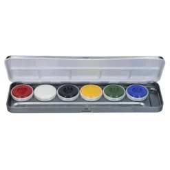 Superstar Aqua Face And Bodypaint Palette 6 Bright Colours