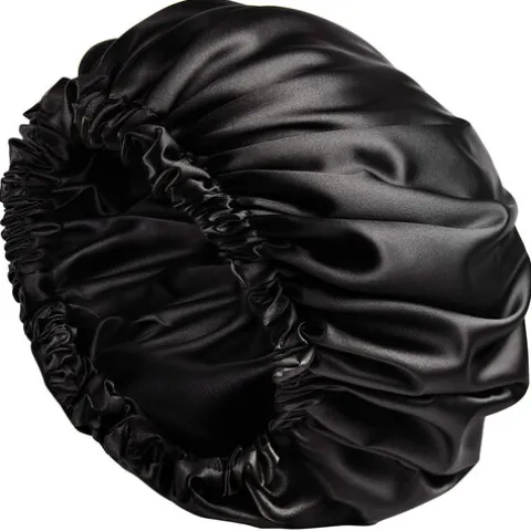 Touca De Cetim Anti-Frizz - Preta