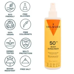 Valquer Body Sunscreen Protetor Solar Corporal Spf50