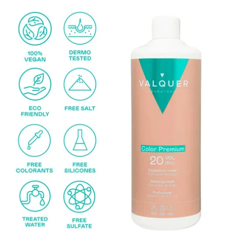 Valquer Color Premium Oxidante Em Creme Com Óleo De Argan 20Vol