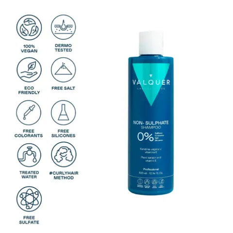 Valquer Non Sulphate Shampoo Sem Sulfatos Para Couro Cabeludo Sensível